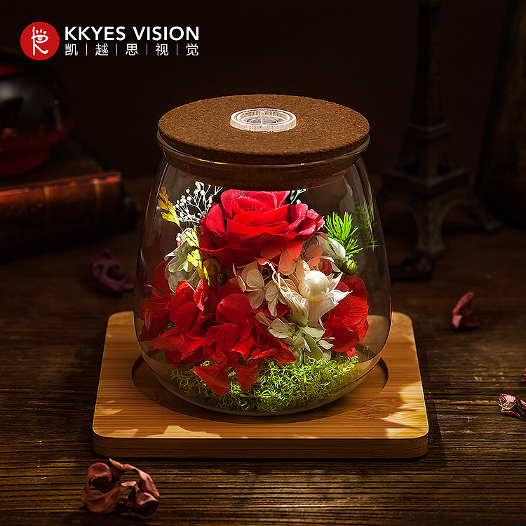 永恒之礼 永生花与干花的花艺礼品摄影艺术