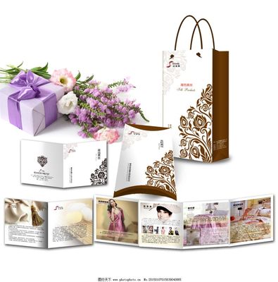 丝韵花香 丝绸礼品花卉包装设计理念